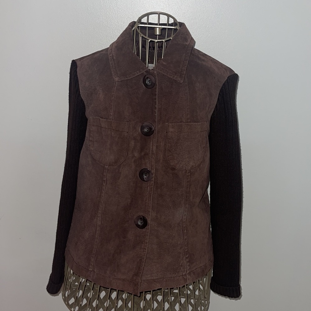 AMI Suede Leather Jacket